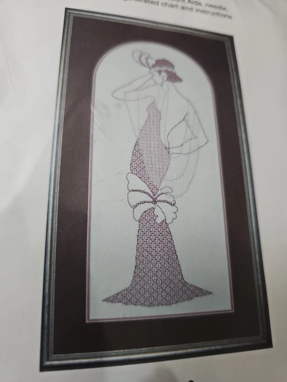 Calibre 'Pearl' Cross Stitch Pattern Kit 1930s Flapper Design